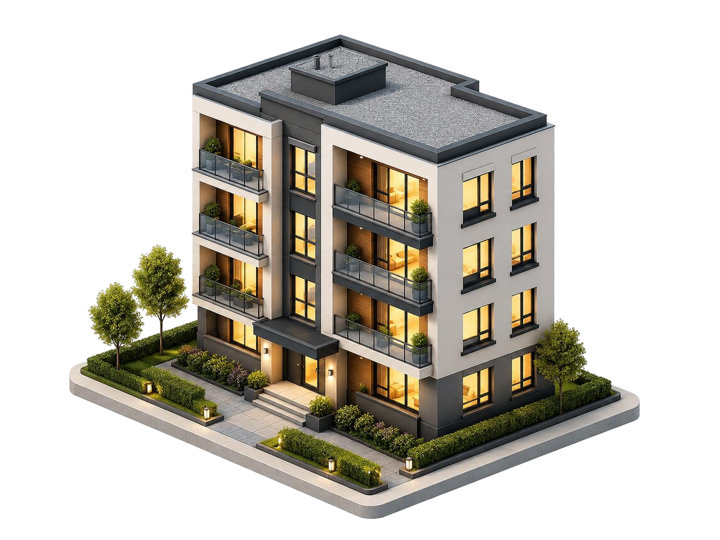Property building illustration